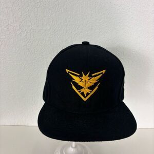 Zapdos Pokemon Black Flat Bill Polyester Adjustable Hat